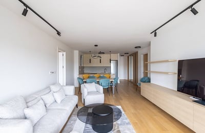 Rental of a stylish and spacious penthouse, 132 m², Charm Residence, Voždovac, Belgrade, Serbia